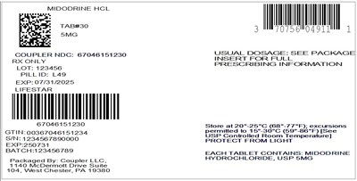 70756 Midodrine HCL 5mg.jpg label - 70756 Midodrine HCL 5mg